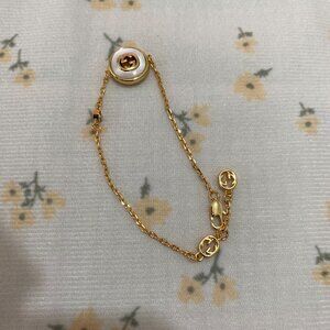 Gucci Round Bracelet With White Mother-Of-Pearl Inlay